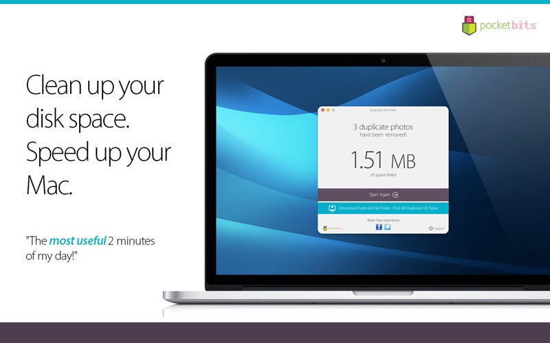 Clear duplicate photo copies and recover storage